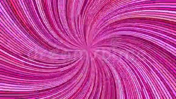 粉色旋转催眠螺旋射线爆发条纹设计视频的预览图