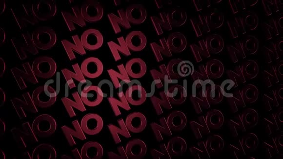 不概念词彩色字母在黑色背景上移动无缝循环动画首都红色霓虹灯视频的预览图