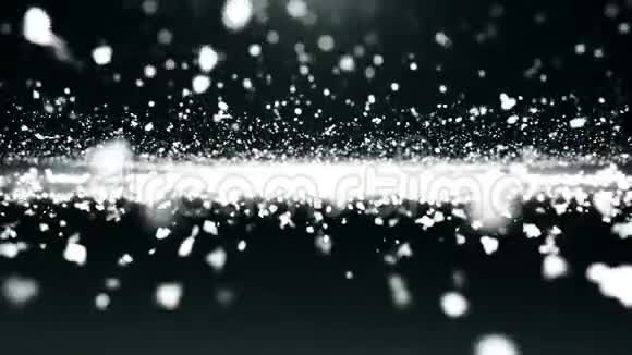 粒子闪闪发光的波克魅力禁欲白色背景环视频的预览图