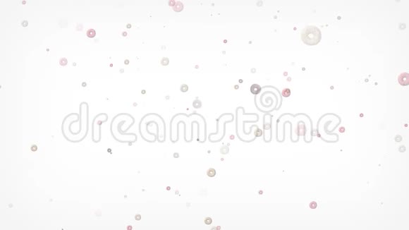 动画背景与飞行美味甜甜圈4K视频的预览图