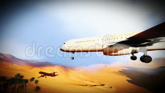 穿越撒哈拉的帕桑格飞机视频的预览图