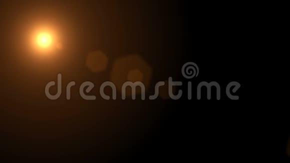 闪灯橙色太阳镜头闪光效果背景4K视频视频的预览图