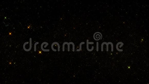 金色流光星空星际飞航运动图形背景视频的预览图