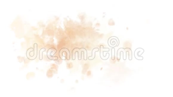 浅棕色染色水彩颜料视频的预览图