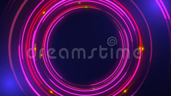 红色和紫色圆圈抽象背景视频的预览图