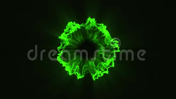 10个绿色粒子冲击覆盖图形元素视频的预览图