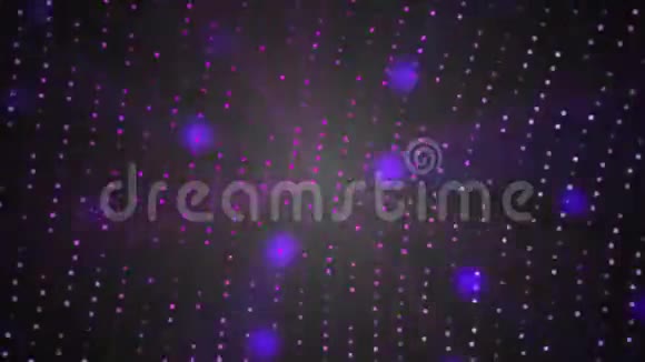 黑色空间中的VJ空间光粒子夜生活风格的现代抽象计算机生成的背景3D视频的预览图