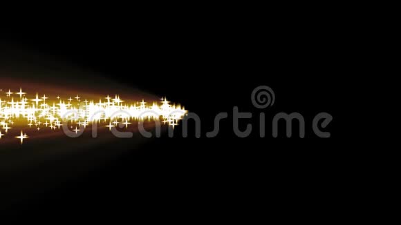 闪亮的星星粒子彩色魔术角形灯运动图形标志动画背景新的质量技术视频的预览图