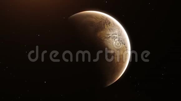 环绕遥远恒星系统的系外行星的3D动画视频的预览图