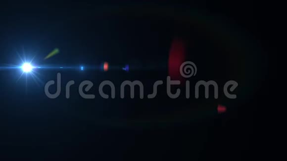蓝色数字镜头闪光光线泄漏抽象覆盖背景镜头耀斑抽象背景不对称的光线视频的预览图