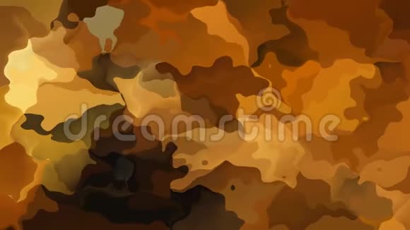 动画闪烁彩色背景无缝循环视频水彩花效果棕色灰褐色骆驼赭色视频的预览图