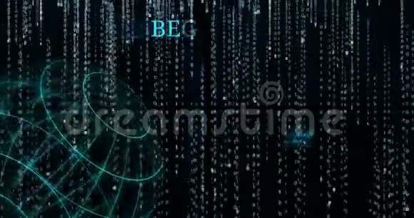 发光光束BEAM符号对下落的二进制代码符号视频的预览图