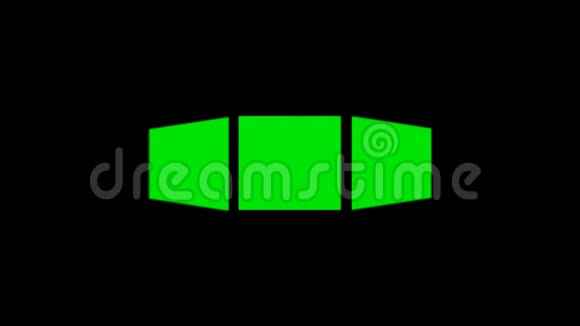 绿色矩形动画视频的预览图