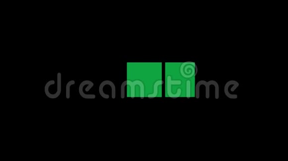 绿色矩形动画视频的预览图