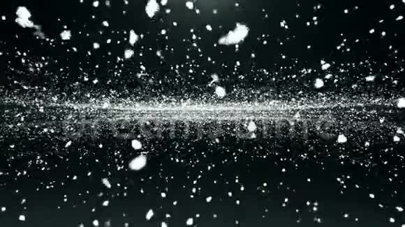 粒子闪闪发光的波克魅力禁欲白色背景环视频的预览图