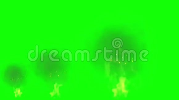 绿色屏幕背景的火动图形视频的预览图