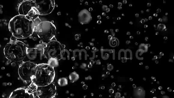 黑背景下的玻璃DNA分子模型视频的预览图