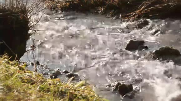 有阳光反射的河流视频的预览图