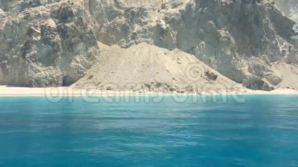 爱奥尼亚海希腊莱夫卡达岛埃格里姆尼视频的预览图