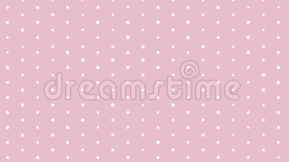 简单的粉红色圆点背景视频的预览图