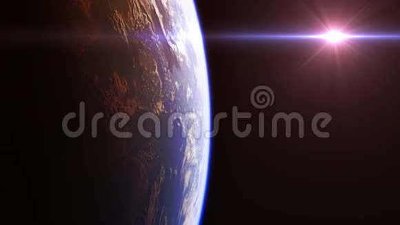 从太空看到美丽的地球4K3840x2160无缝循环视频的预览图