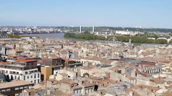 法国西南部波尔多的城市景观视频的预览图