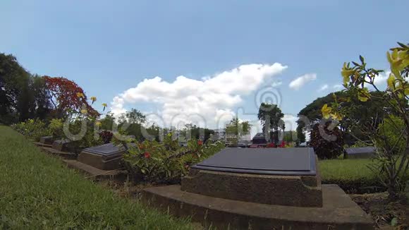 坎恰纳布里战争公墓时间流逝视频的预览图