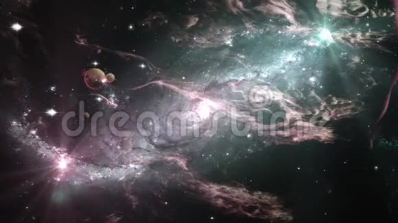 星系和恒星的动画视频的预览图