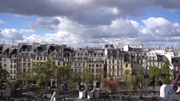 巴黎乔治蓬皮杜广场视频的预览图