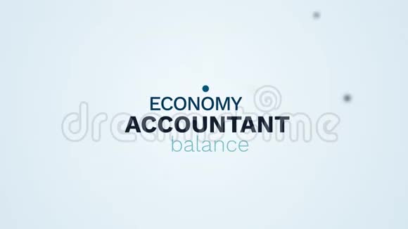 会计经济平衡专业办公室顾问预算文件税商人会计动画字视频的预览图