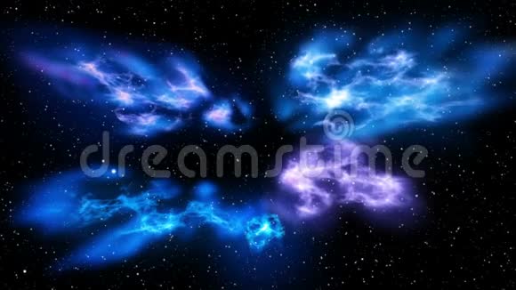 太空旅行穿越星云和星域视频的预览图