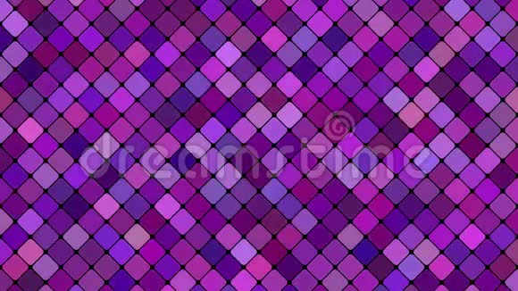 紫色抽象方形马赛克图案背景无缝环路视频的预览图