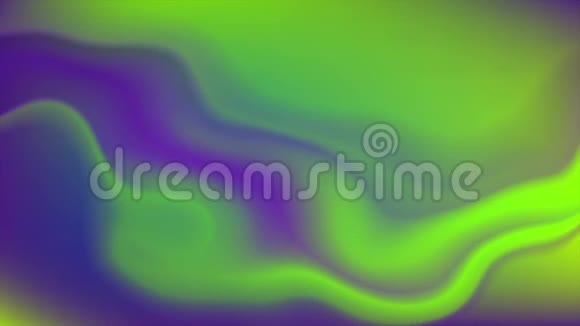 紫罗兰绿霓虹流水波视频动画视频的预览图