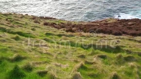 爱尔兰西海岸克里悬崖的迷人景色视频的预览图