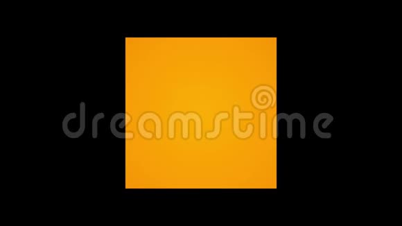 抽象背景用彩色方块无缝环从五颜六色的广场上移动复古图案黑色和橙色视频的预览图