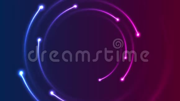 彩色霓虹灯螺旋线抽象视频动画视频的预览图