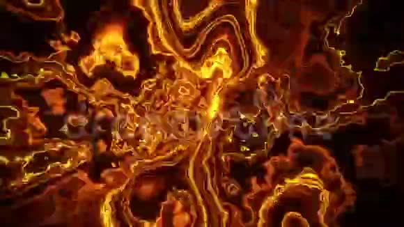 黄金等离子体能量湍流场VJ回路摘要背景视频的预览图