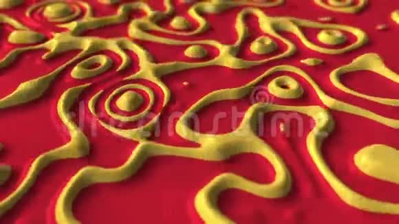 液体红黄色塑料视频的预览图