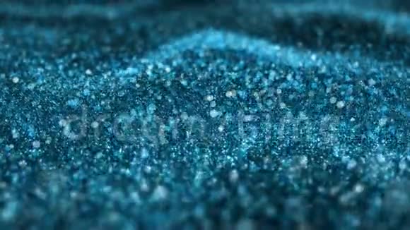 蓝色闪光圣诞VJ无缝环抽象运动背景视频的预览图