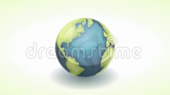 快乐地球日横幅动画卡片视频的预览图