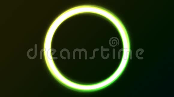 摘要绿色Eclipse灯圈动画视频的预览图
