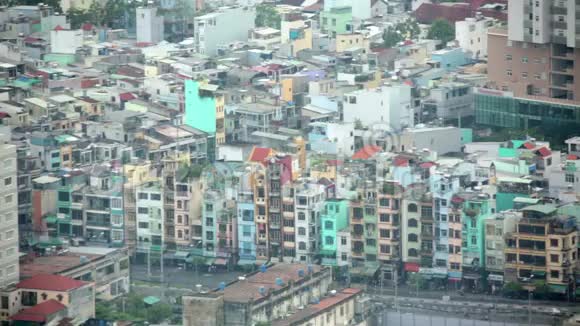 越南西贡胡志明市贫民窟的阿雷亚尔景观视频的预览图