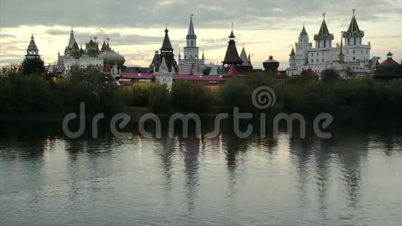 莫斯科俄罗斯城市夜景视频的预览图