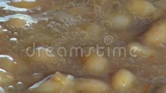 烹饪豆子弗里克尔斯种子食品视频的预览图