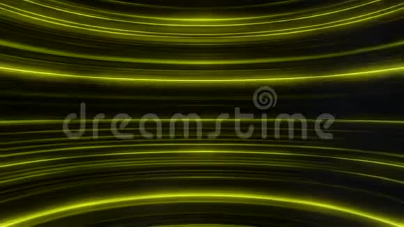 抽象动画的彩色闪光和弯曲的黄色线条抽象背景视频的预览图