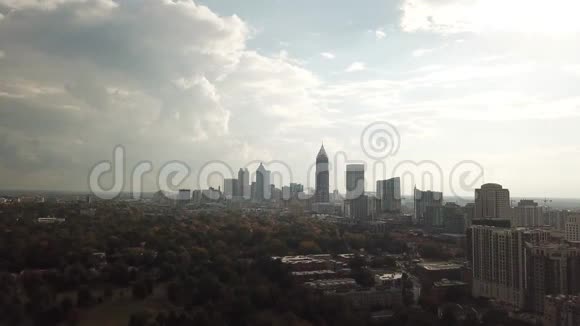 亚特兰大市中心佐治亚州航空景观视频的预览图