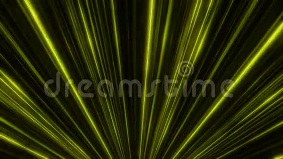 霓虹灯隧道中相同颜色的黄色霓虹灯运动的抽象动画丰富多彩的抽象视频的预览图