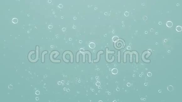 水下气泡青色视频的预览图