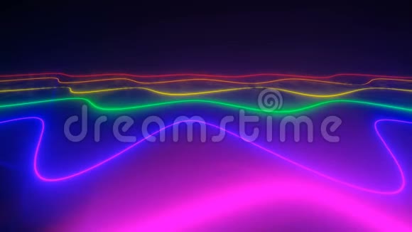 五颜六色的舞池几个闪闪发光视频的预览图
