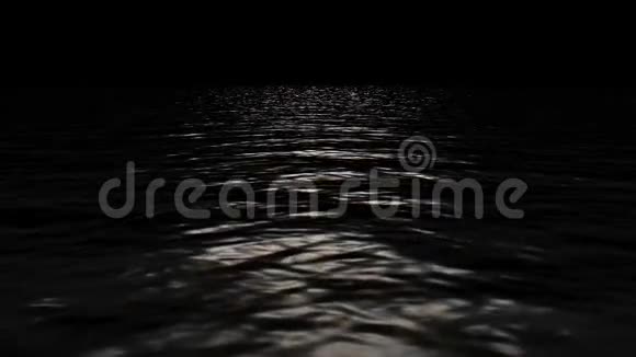 黑色背景下的海水涟漪视频的预览图